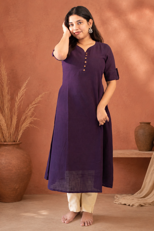 Amethyst Flow A-Line Kurti