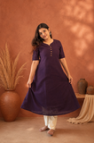 Amethyst Flow A-Line Kurti