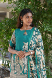 Ajrakh Kalamkari Pure Kota Cotton Kurta Set with Dupatta