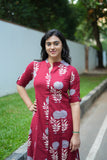 Madhina Ruby Petal Kurti