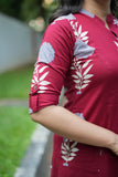 Madhina Ruby Petal Kurti