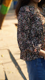 Kalamkari Bloom Short Kurti