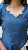 Butter Silk Ayesha Navy Set
