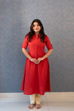 Aadhya Scarlet A-Line Kurti