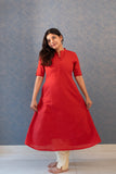Aadhya Scarlet A-Line Kurti