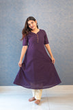 Amethyst Flow A-Line Kurti