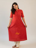 Aadhya Scarlet A-Line Kurti
