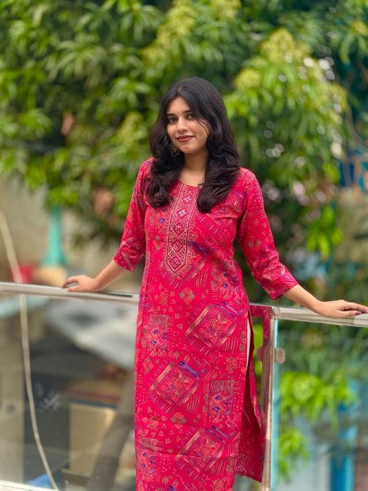 Nitara straight cut kurti