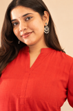 Aarohi Scarlet  Short Top