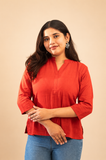 Aarohi Scarlet  Short Top