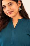 Aarna Teal Short Top