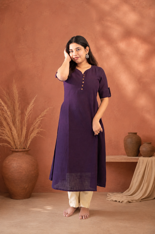 Amethyst Flow A-Line Kurti