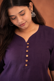 Amethyst Flow A-Line Kurti