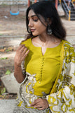 Aaradhya Kalamkari Kota Cotton Kurta Set