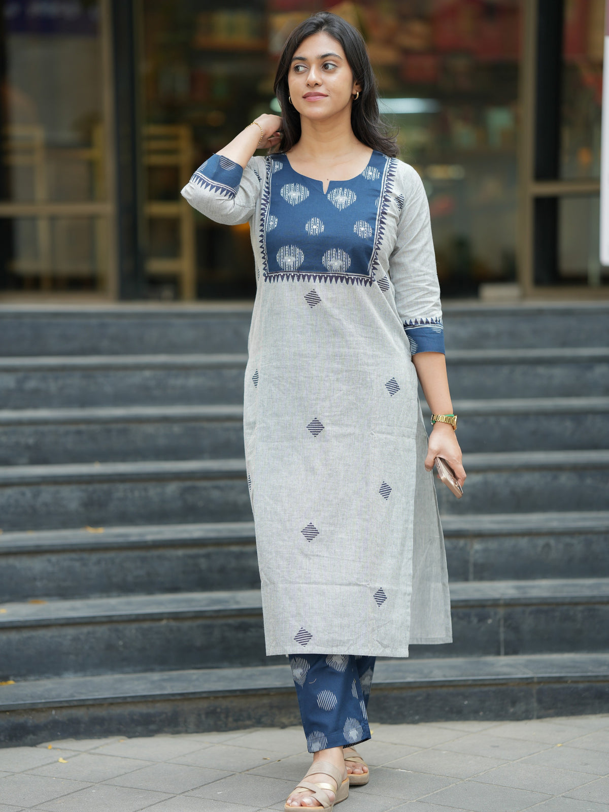 ✨ Saanvi Azure Office Co-Ord Set ✨