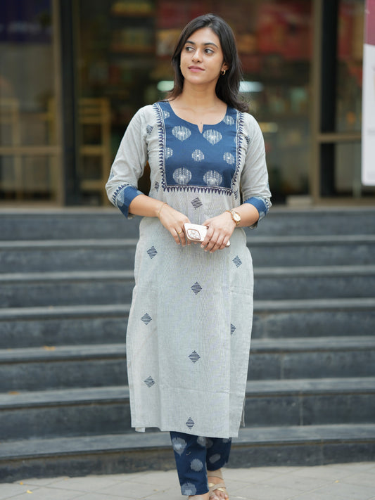 ✨ Saanvi Azure Office Co-Ord Set ✨