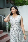Madhina Ivory Print  Kurti