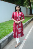Madhina Ruby Petal Kurti