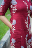 Madhina Ruby Petal Kurti