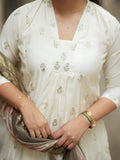 Ivory Aura Silk Umbrella Salwar Set