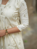 Ivory Aura Silk Umbrella Salwar Set