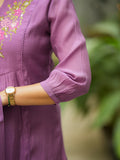 Saanvi Orchid Charm Kurti