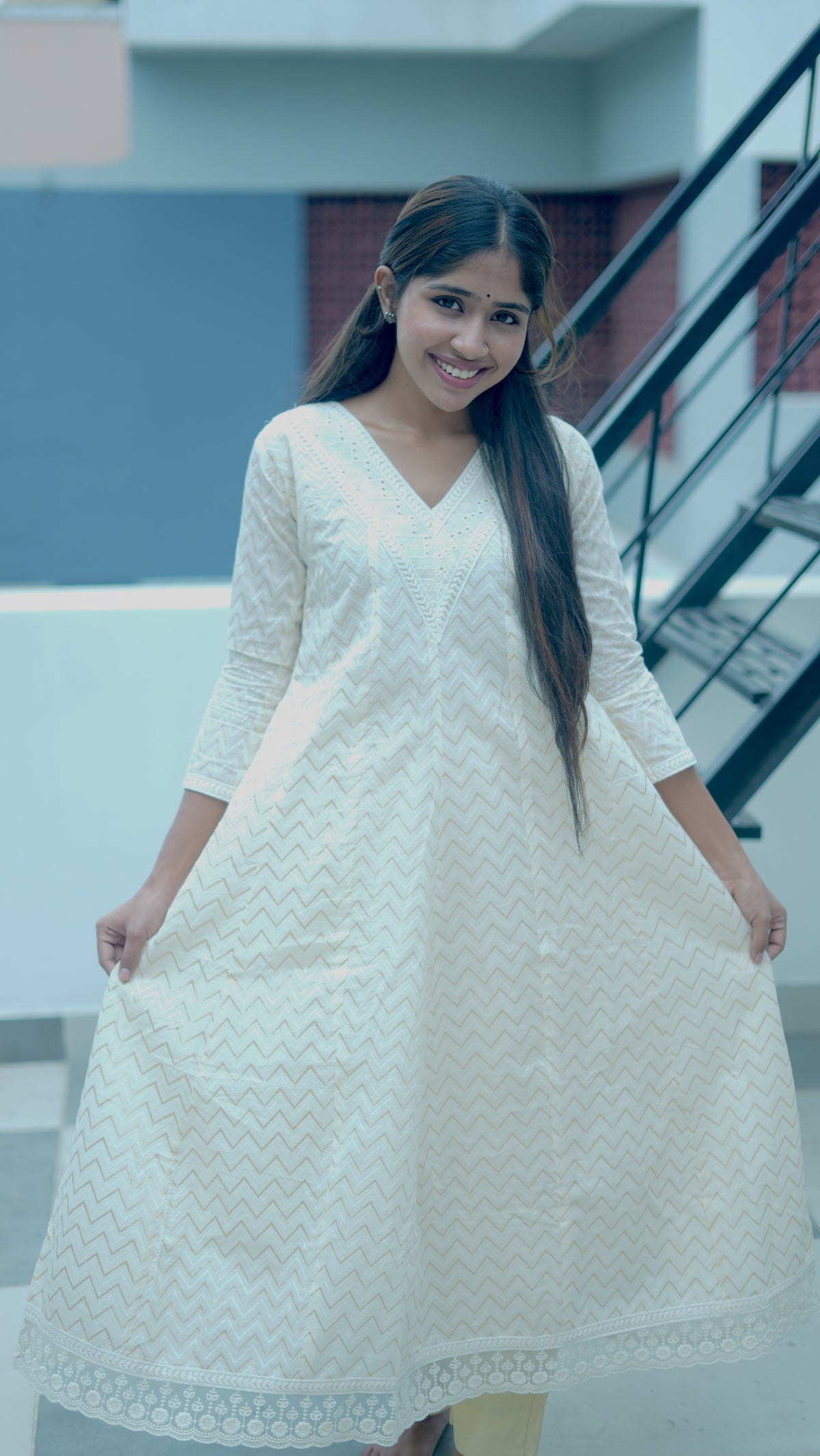 Nashita  Cotton Umbrella Kurti