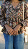 Kalamkari Bloom Short Kurti