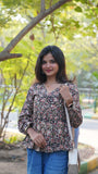 Kalamkari Bloom Short Kurti