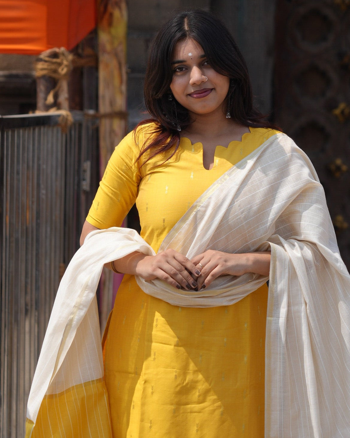 Madhina Ruby Petal Kurti