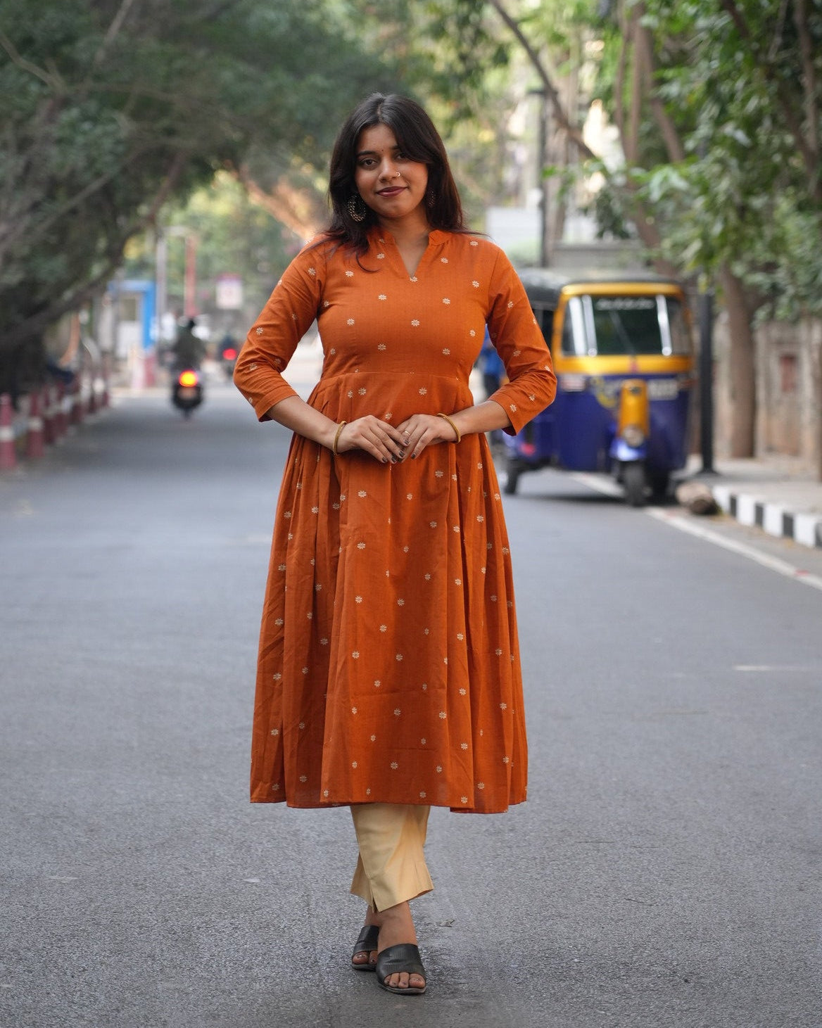 Hemline Mustard Kurti