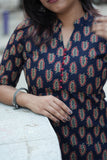 Ajrakh Cotton Kurti – Classic
