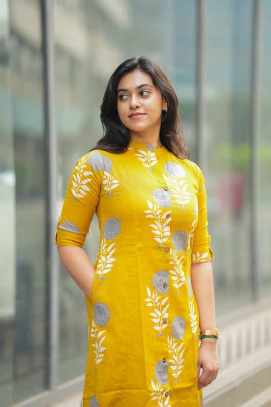 Madhina Ruby Petal Kurti