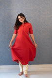 Aadhya Scarlet A-Line Kurti