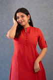 Aadhya Scarlet A-Line Kurti