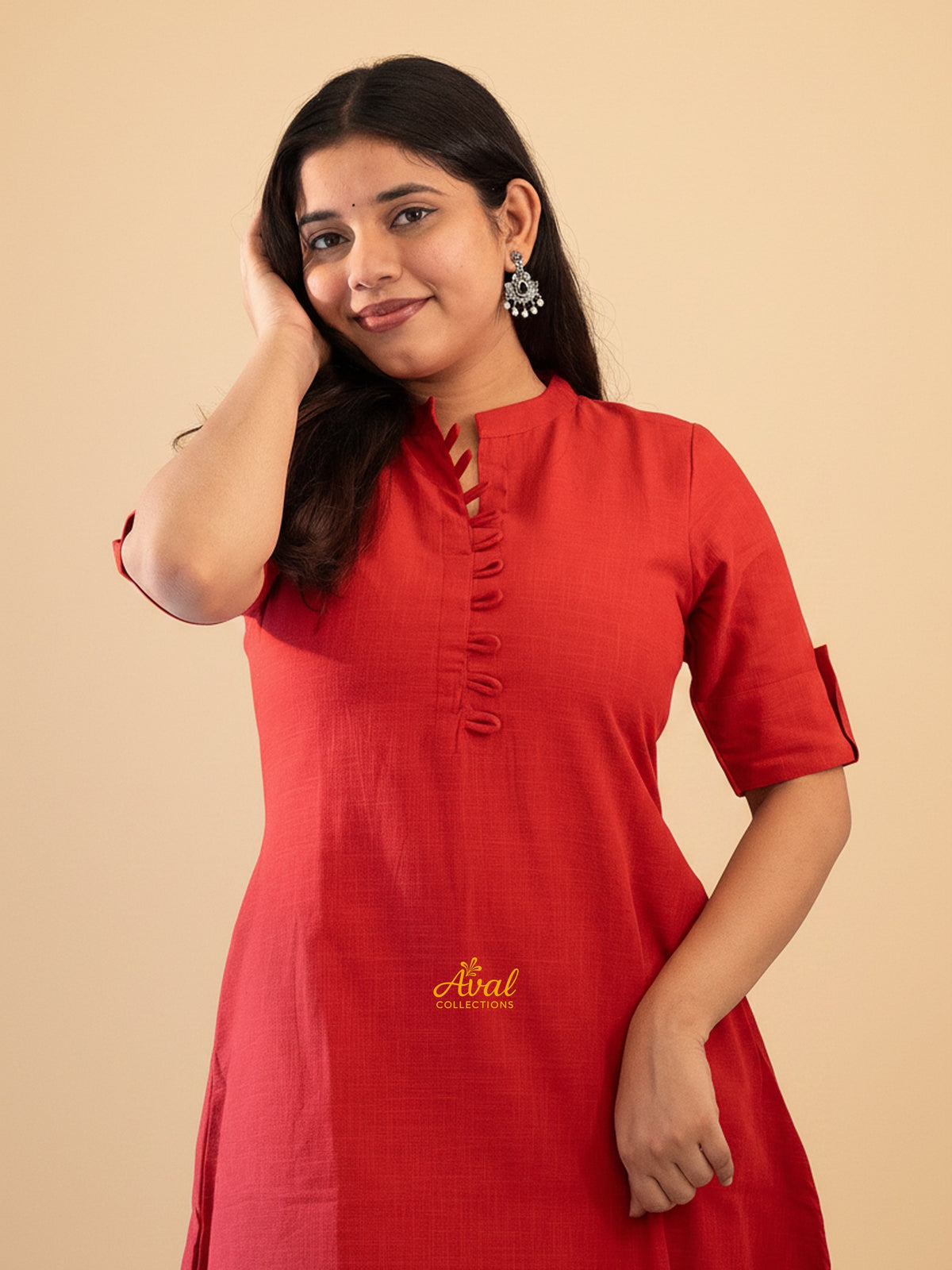 Aadhya Scarlet A-Line Kurti