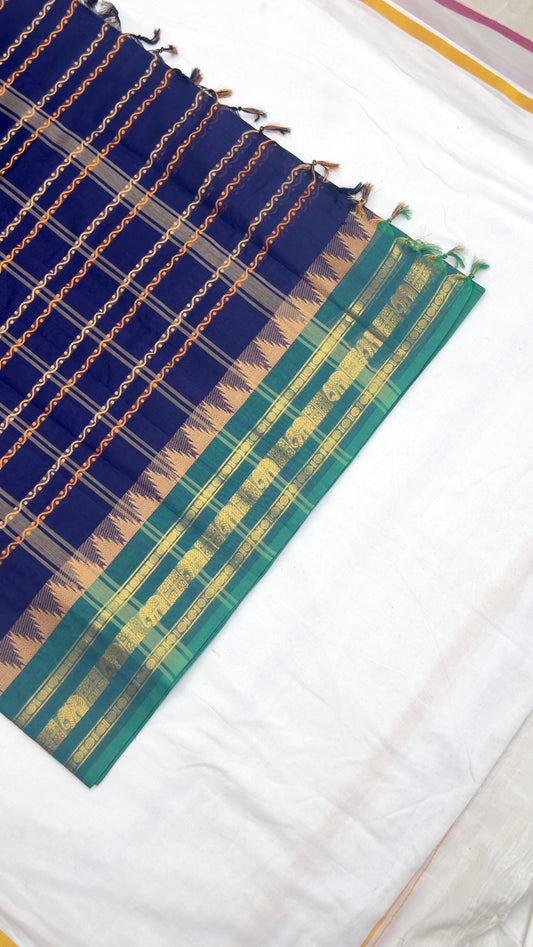Neelavanam Aishwarya Chettinad Cotton Saree