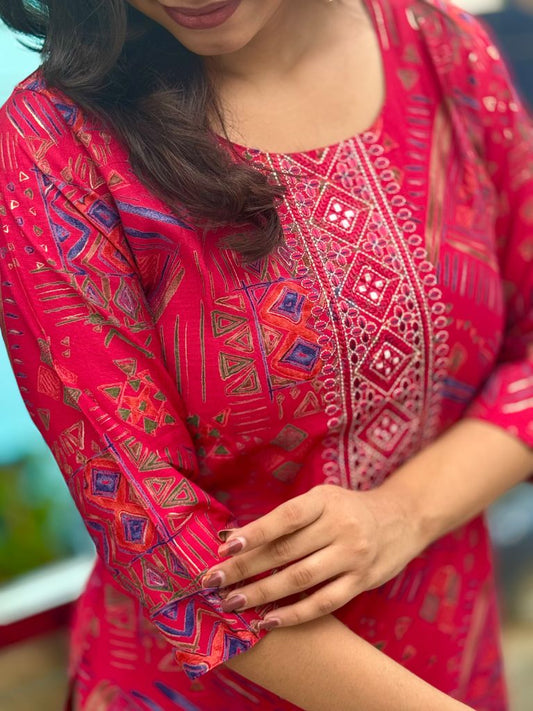 Nitara straight cut kurti