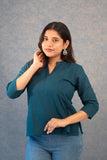 Aarna Teal Short Top