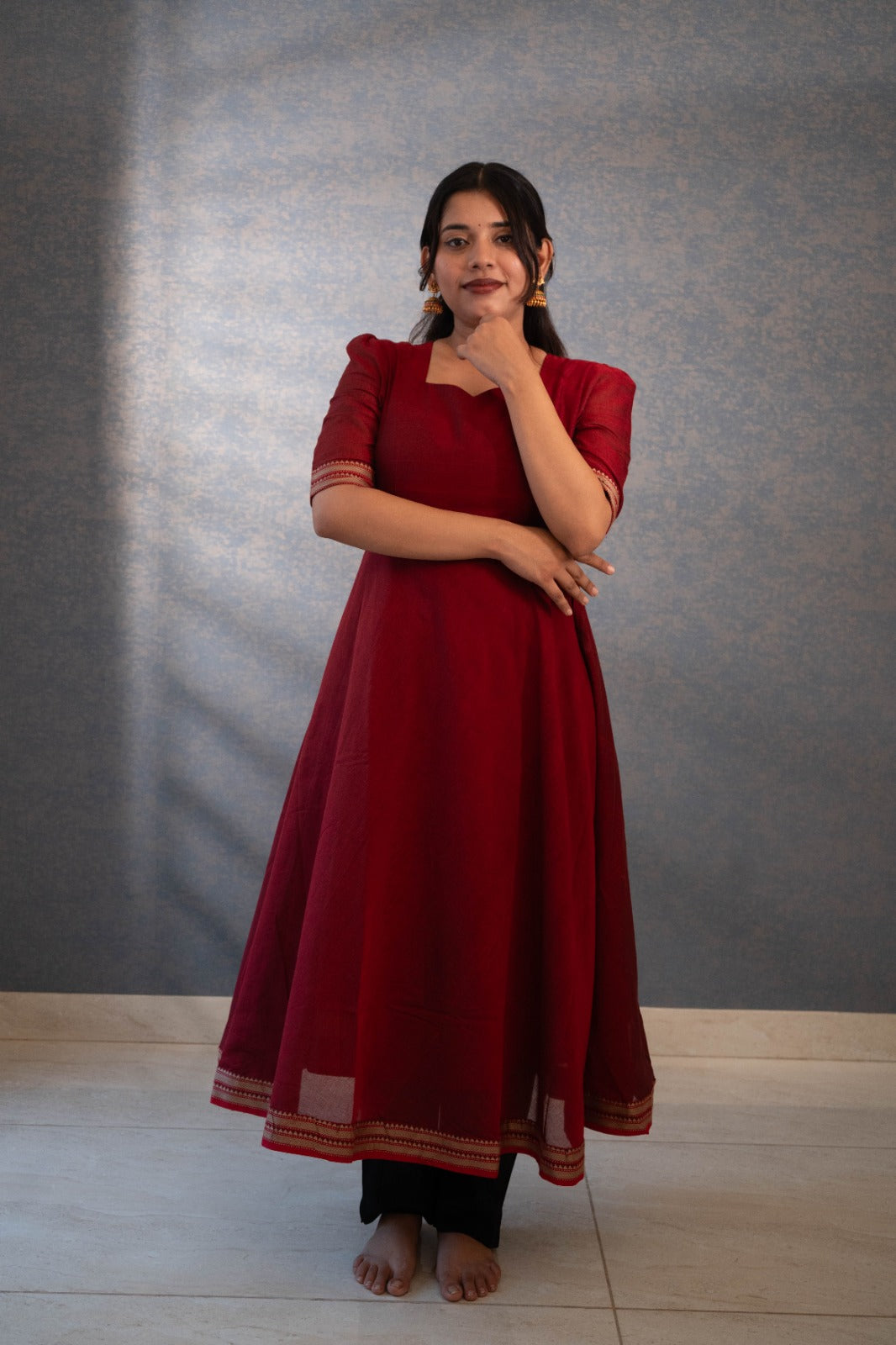 Nayantara Narayanpet Anarkali Set